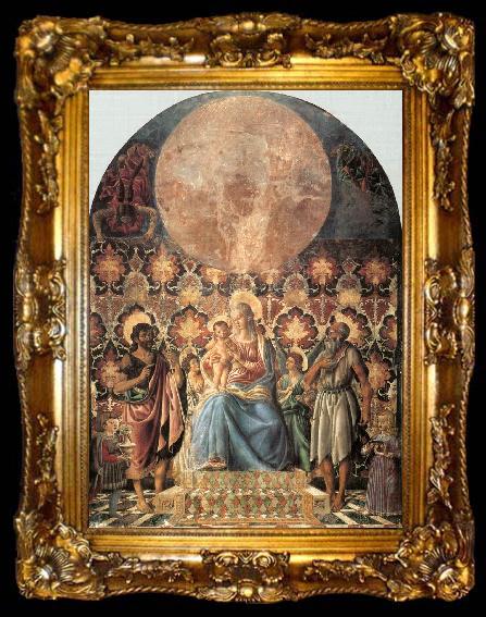 framed  Andrea del Castagno Madonna and Child with Saints, ta009-2